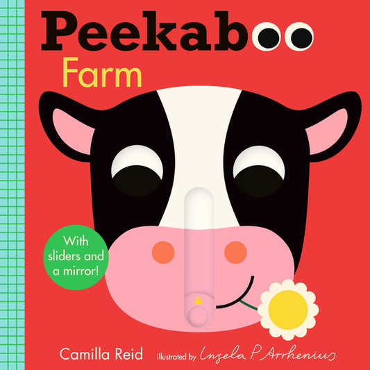 Peekaboo: Farm: (An Interactive Board Book for Babies & Toddlers with Mirror & Sliders to Push, Pull, or Turn. Cute Artwork Includes Corn, Barn, Horse
